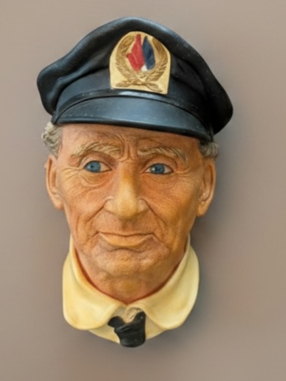 Vintage Bossons Chalkware Sea Captain Head 1970s England